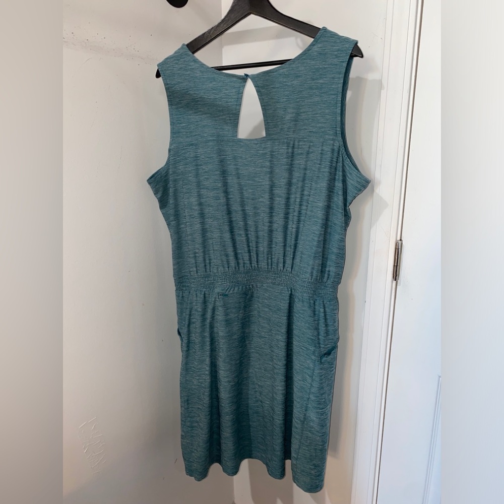 Duluth Trading Co Teal Blue Sleeveless Mini Dress - Picture 7 of 9